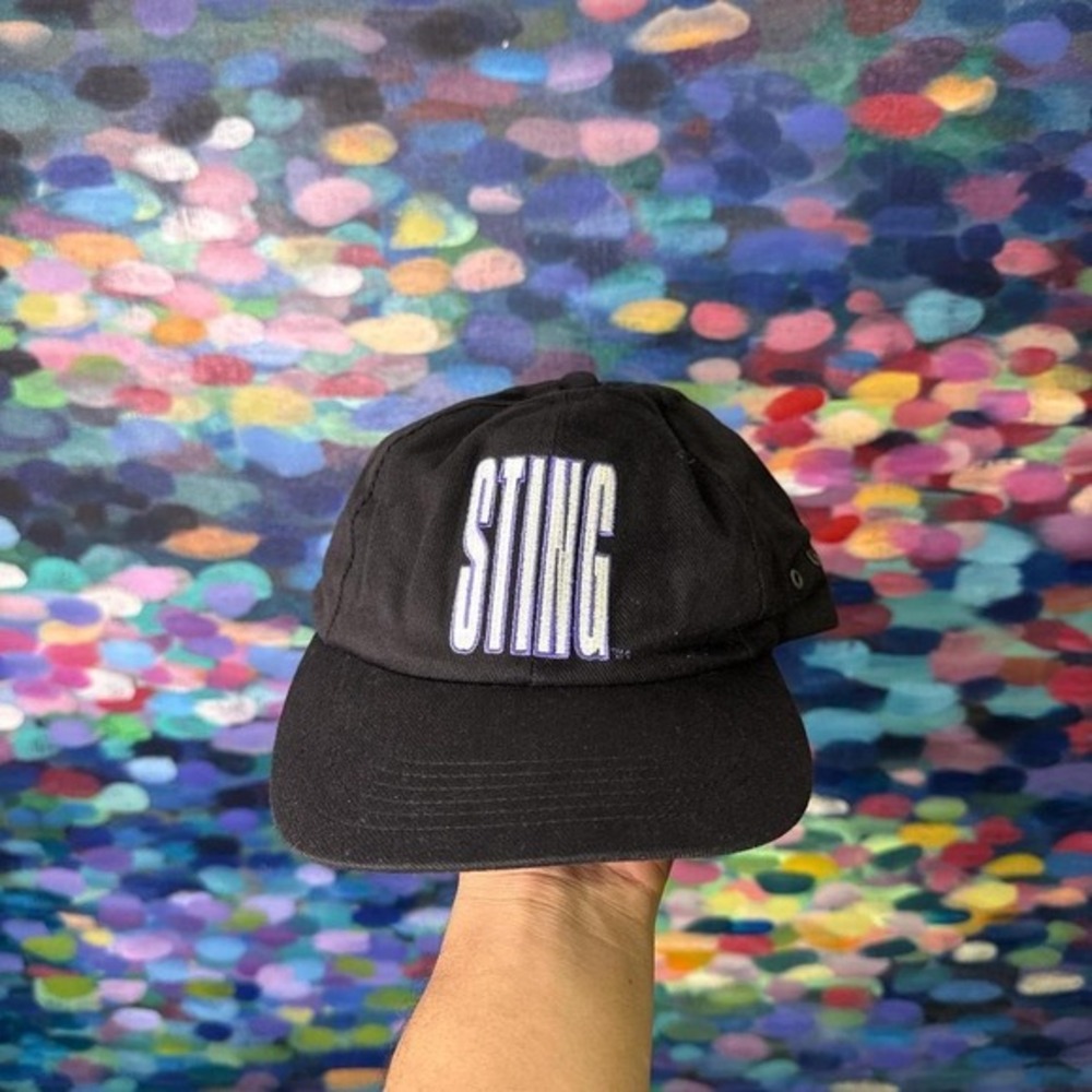 Vintage 90s Sting black‎ baseball cap